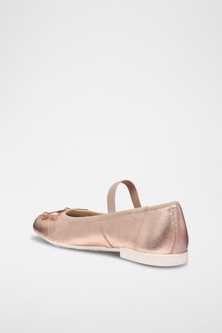 Babies en cuir Plie - Vieux rose