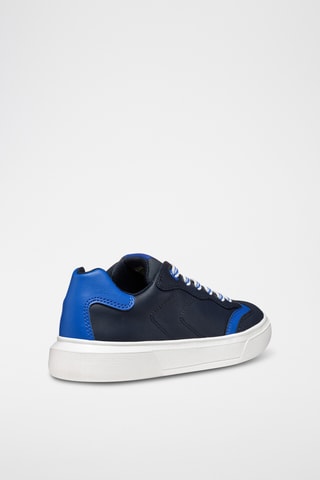 Baskets en cuir de veau Nettuno - Bleu marine