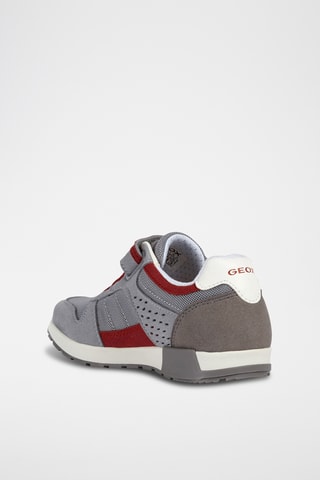 Baskets Alfier - Gris et rouge