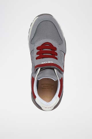 Baskets Alfier - Gris et rouge