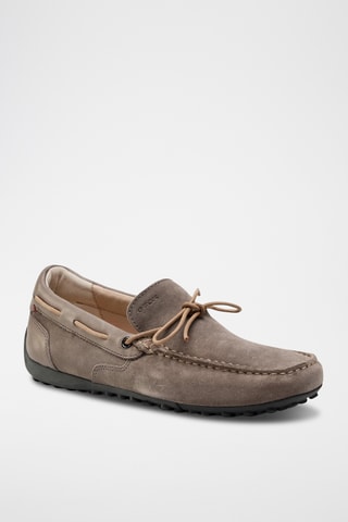 Mocassins en cuir Snake - Taupe