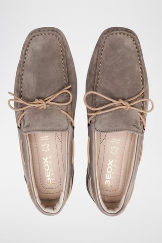 Mocassins en cuir Snake - Taupe