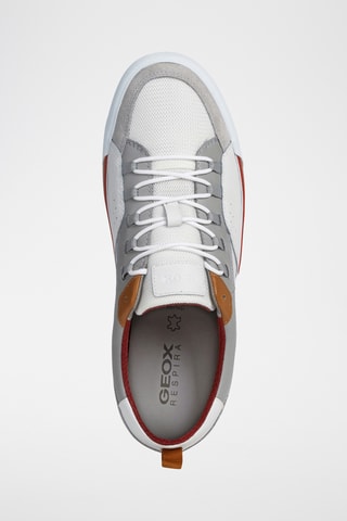 Baskets en cuir Kaven - Gris clair et blanc