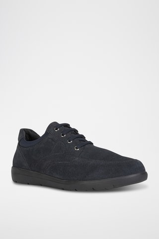 Baskets en nubuck Leitan - Bleu marine