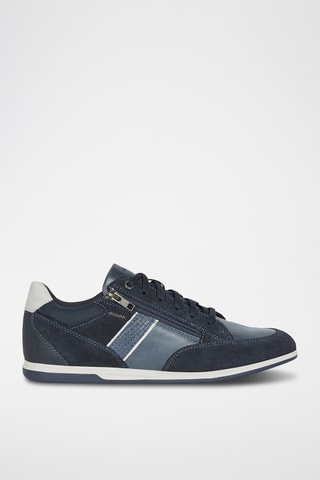 Baskets en cuir Renan - Bleu marine