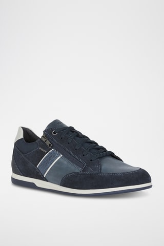 Baskets en cuir Renan - Bleu marine
