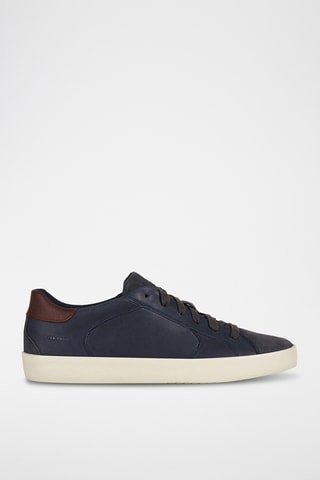Baskets en cuir nappa Warley - Bleu marine