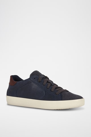 Baskets en cuir nappa Warley - Bleu marine
