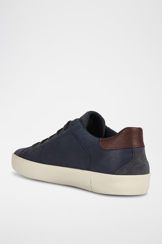 Baskets en cuir nappa Warley - Bleu marine