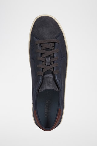 Baskets en cuir nappa Warley - Bleu marine