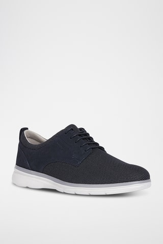 Baskets en nubuck Sirmione - Bleu marine