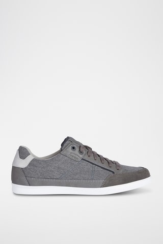 Baskets en cuir Walee - Gris chiné
