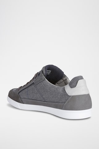 Baskets en cuir Walee - Gris chiné