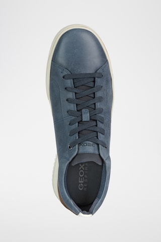 Baskets en cuir nappa Segnale - Bleu marine