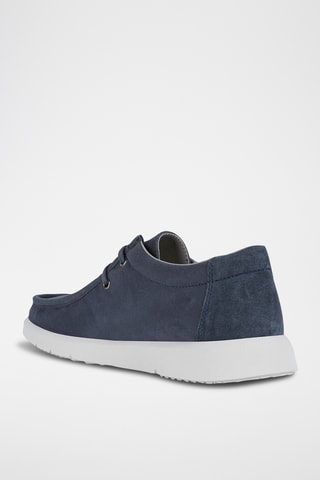 Mocassins en cuir Errico - Bleu-gris