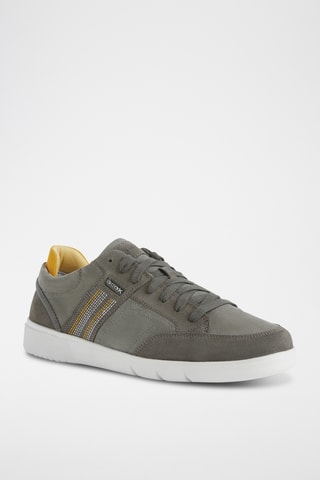 Baskets en nubuck Jonas - Vert olive