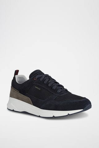 Baskets en nubuck Radente - Bleu marine