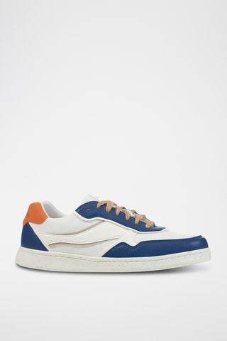 Baskets Warrens - Blanc et bleu cobalt