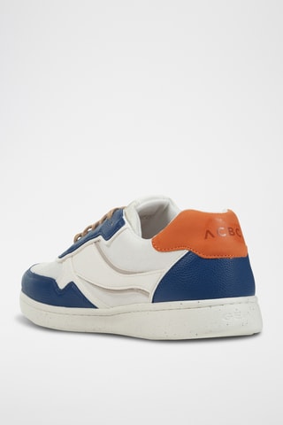 Baskets Warrens - Blanc et bleu cobalt