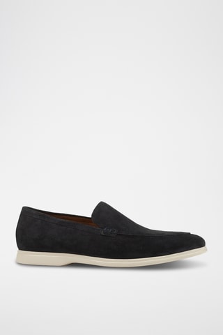 Mocassins en nubuck Venzone - Bleu marine