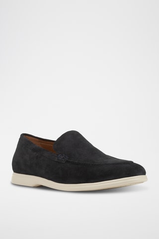 Mocassins en nubuck Venzone - Bleu marine