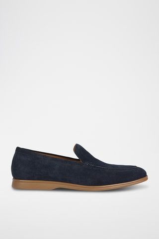 Mocassins en nubuck Venzone - Bleu marine