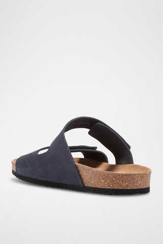 Sandales en nubuck Ghita - Bleu marine
