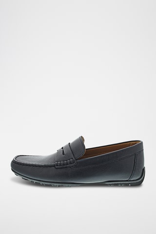 Mocassins en cuir Kosmopolis - Bleu marine
