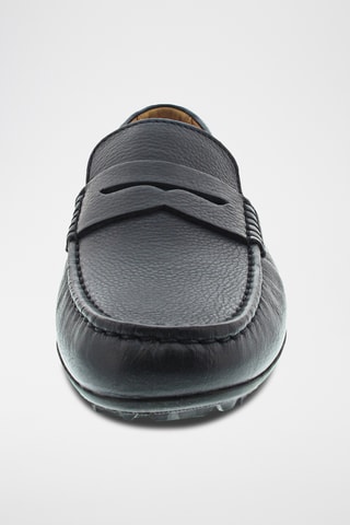 Mocassins en cuir Kosmopolis - Bleu marine