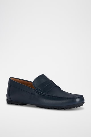 Mocassins en cuir Kosmopolis - Bleu marine