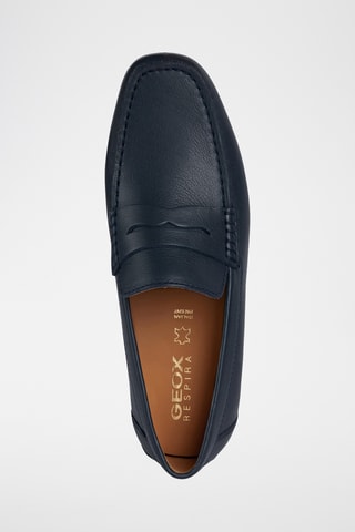 Mocassins en cuir Kosmopolis - Bleu marine