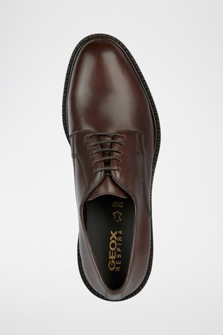 Derbys en cuir nappa Artenova - Marron