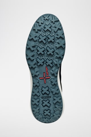Baskets en cuir nappa ABX - Bleu marine