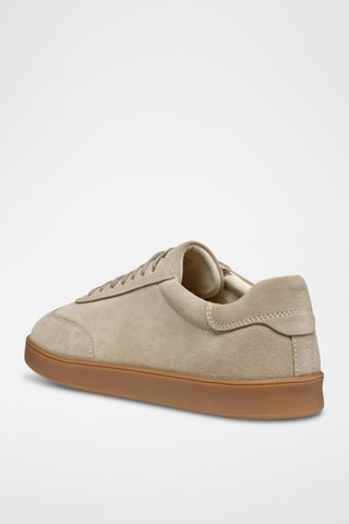 Baskets en cuir de veau nubuck Regio - Beige