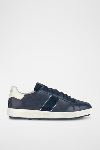 Baskets en cuir Spherica - Bleu marine