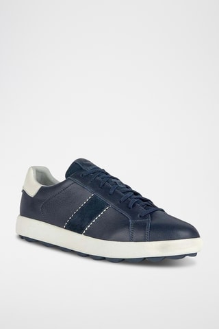 Baskets en cuir Spherica - Bleu marine