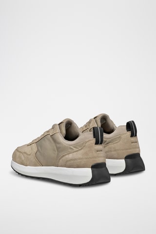 Baskets en cuir de veau nubuck Volpiano - Beige