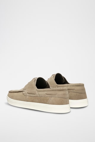 Chaussures bateau en nubuck Avola - Beige