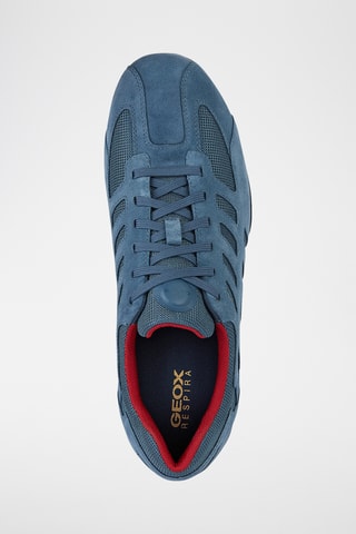Baskets en nubuck Snake - Bleu cobalt