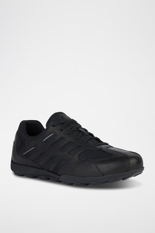Baskets en nubuck Snake - Noir