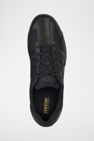 Baskets en nubuck Snake - Noir