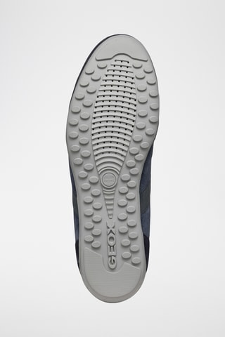 Baskets en cuir Wells - Bleu marine