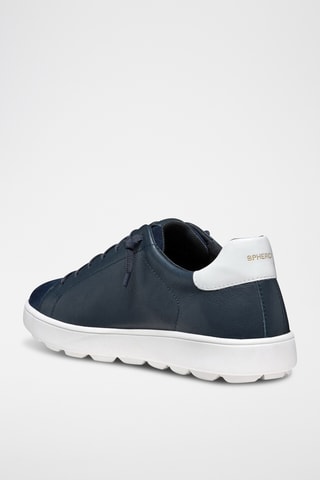 Baskets en cuir Spherica - Bleu marine