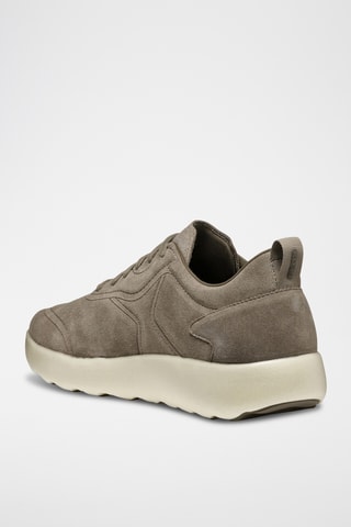 Baskets en cuir de veau nubuck Xtors - Taupe