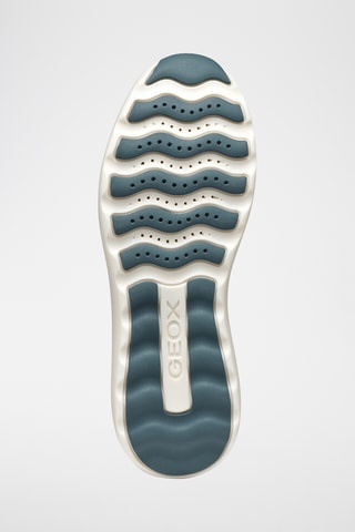 Baskets en cuir de veau nubuck Xtors - Bleu cobalt