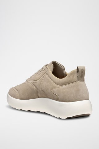 Baskets en cuir de veau nubuck Xtors - Beige