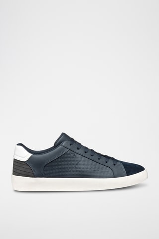 Baskets en cuir de veau Affile - Bleu marine et noir