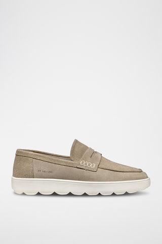 Mocassins en cuir de veau nubuck Spherica - Beige