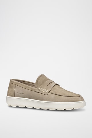 Mocassins en cuir de veau nubuck Spherica - Beige