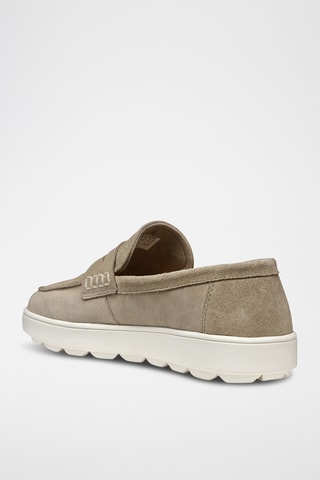 Mocassins en cuir de veau nubuck Spherica - Beige